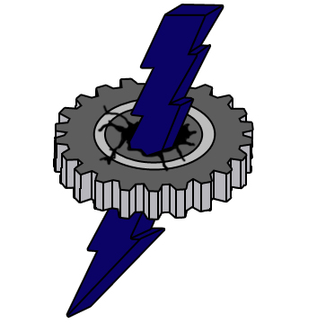 blue lightning logo